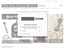 Tablet Screenshot of nytransitmuseumstore.com